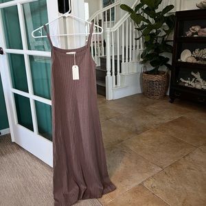 Pretty ribbed midi dress